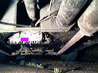 Location of serial number on 4x4 transfer box.