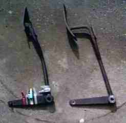 Difference between early and late throttle pedals.