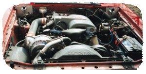 Under the hood of the Mustang