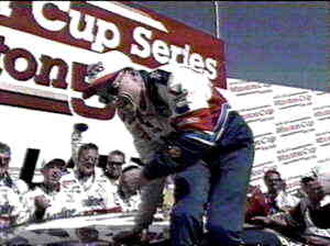 Mark Martin in victory circle.