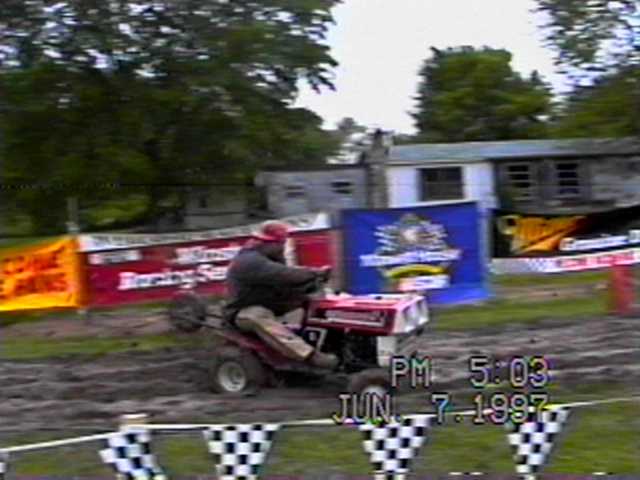 BILL BURWELL TRYING TO STAY IN-BOUNDS ON THE MUD SHARK