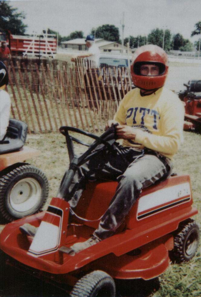 STEVE SERGENT PREPARING FOR A RACE
