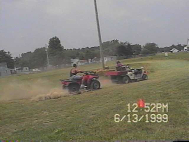 GOLF CART AND 4-WHEELER RACE