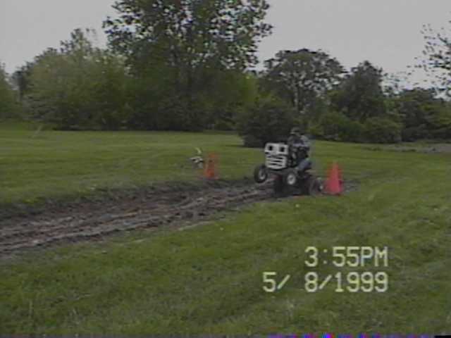 MIKE SPAULDING DOING A WHEELIE ON 'MOLE MAN'