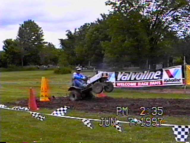 TIM MATHENY DOING WHEELIE ON 'CHOPPER'