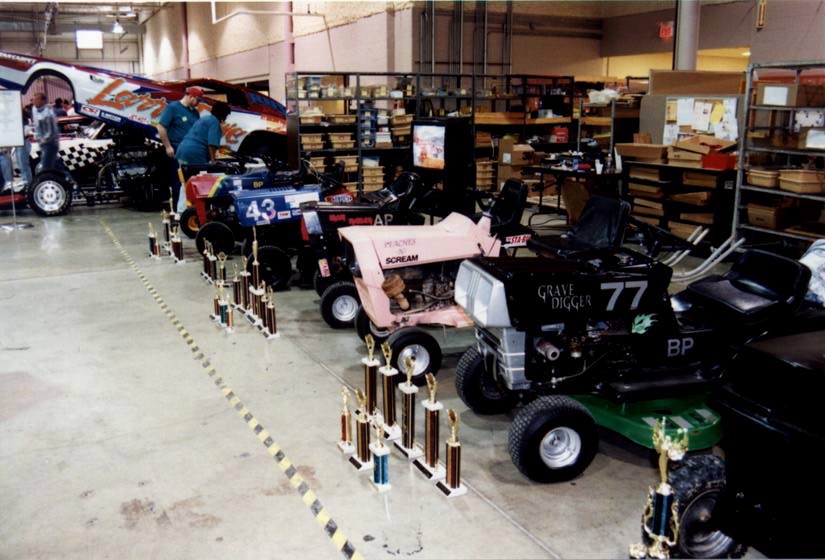 MOWERS WITH TROPHIES
