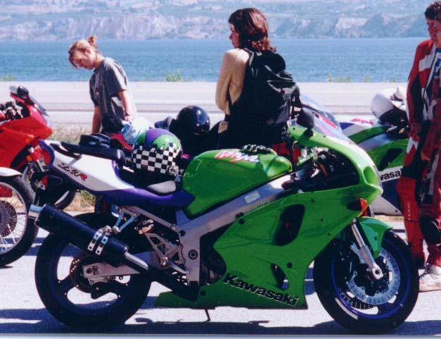 This is my bike, with kris behind it, in front of Lake Okanagan on the Sportbike West first annual rally poker run.
