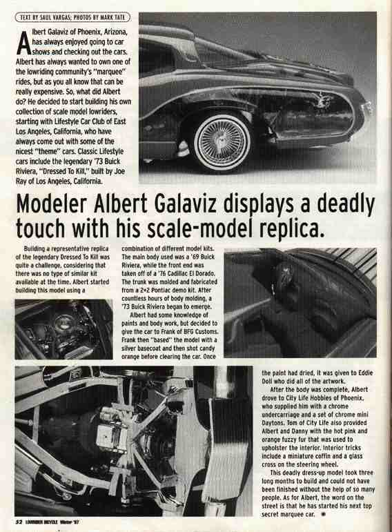 Albert's replica of Dressed to Kill featured in LRM Bicycle