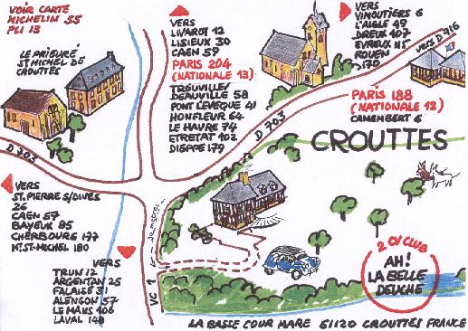 Crouttes Map
