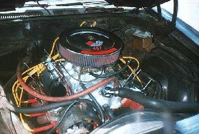 [A view under the hood. 402 big block]