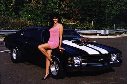 [Jenn on the hood.] 