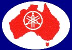 Club Logo, the Yamaha Tuning Forks
	 superimposed on a map of Australia, it has been used by the club since 1983.