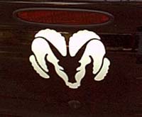 Ram Decal On Trunk
