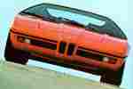 Orange BMW Turbo front on