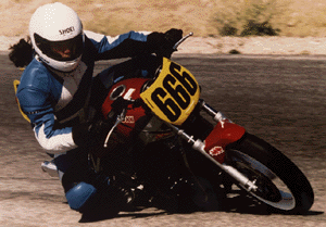 yo check out Uncle's first day at Willow Springs long ago on a Suzuki GS500. This particular bike was stock except for a Yoshimura race exhaust, Factory jets and needles, Metzeler MEZr tires, and fork tuning by Race Tech that made it handle like a real champ. The GS500 is kind of an overlooked machine, I say. Some folks think of it as a college campus machine for the guy on a budget, for trips to the bookstore, ferrying cheerleaders to and fro and such, but actually it's a good little rig. It has an extremely rigid frame, decent forks and brakes, and you can get good tires for it. They race them in Northern California in a single make series sponsored by  the local Suzuki dealers. Such a bike is the poor man's Hawk, they say. They say a lot of things, those people, so load the pictures already, brah.