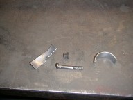 Bearing shells and rod bolt