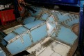 Floor around the gearbox