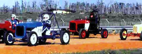 The red and white A-Mart Special was the fastest car on the track.