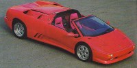 Lamborghini Diablo Roadster from above