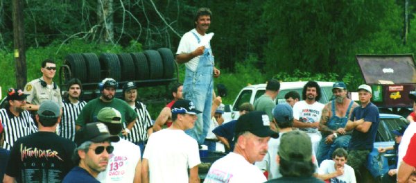 Joe Pat Sepulvado owner of Sabine Raceway at Pit Meeting