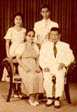 The Cantoria family of Sampaloc, Manila, circa early 1950s.  Dad is on the upper right