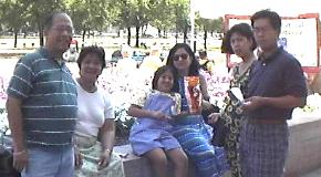 L-R: Dad, Mom, Elise, Emilie, Winnie, Ming