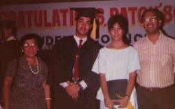 With my Dad, Winnie and Aunt Nena (Quezon City 1986)
