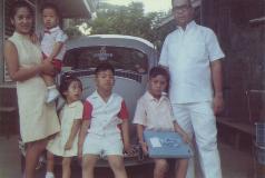 L-R: Mom, Al, Winnie, Nonoy, Ming, Dad; November 1968