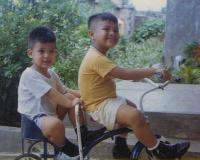 Ming and Nonoy on 'Big Bikes'; August 1967