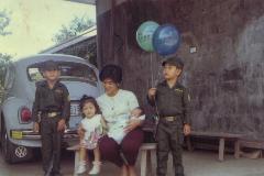 L-R: Ming, Winnie, Mom, Al, Nonoy; November 1968