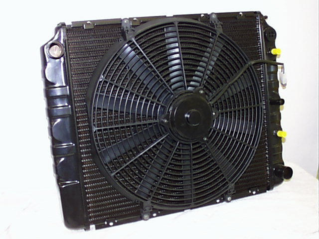 Fan mounted to radiator