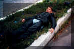 Lisa Taking A Rest. Is She In The Median Strip?