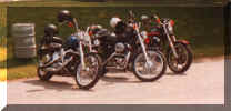 Parked Harleys On The parkway