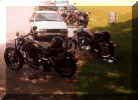Some Parked Harleys On The parkway