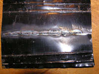 butt weld of some thin guage sheet metal