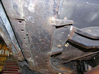 67 H.D. GTO frame detail