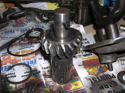 Destroyed reverse idler gear
