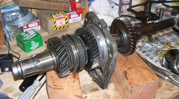 first and second gear with rear bearing