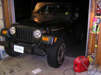 Rubicon shod with ugly winter meats