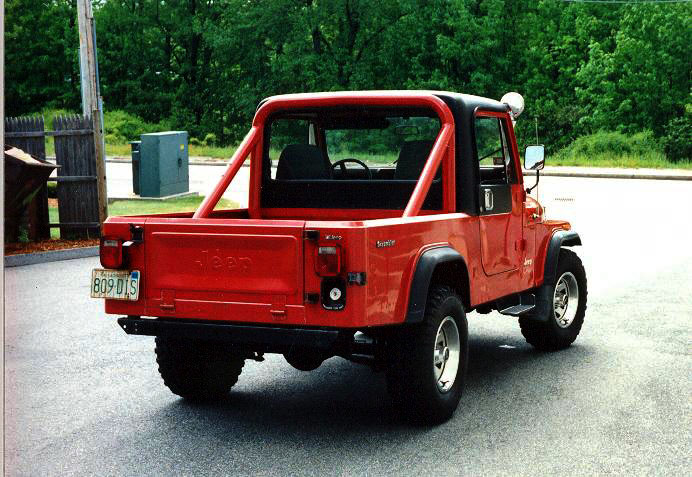 Rear view of the Jeep Scrambler