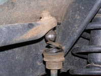 Popped sway bar link