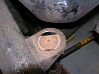 damaged metal removed