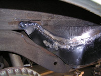 Drivers wheel well patch