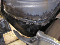 Here is some more welding.  Messy, but getting there