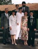 Andrea's family - from left: Don, Cathy, Judy, Andrea, Kevin, Christina, James 