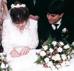 Signing the marriage license