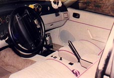 A look at the custom seats and door panels