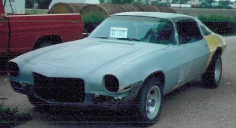 Camaro before quarter panel work