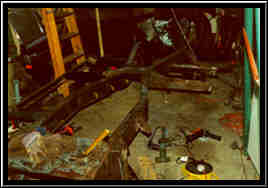 Cutting out the rusty chassis sections