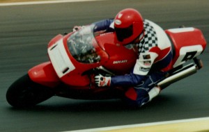 Richard on his shitbox Ducati.